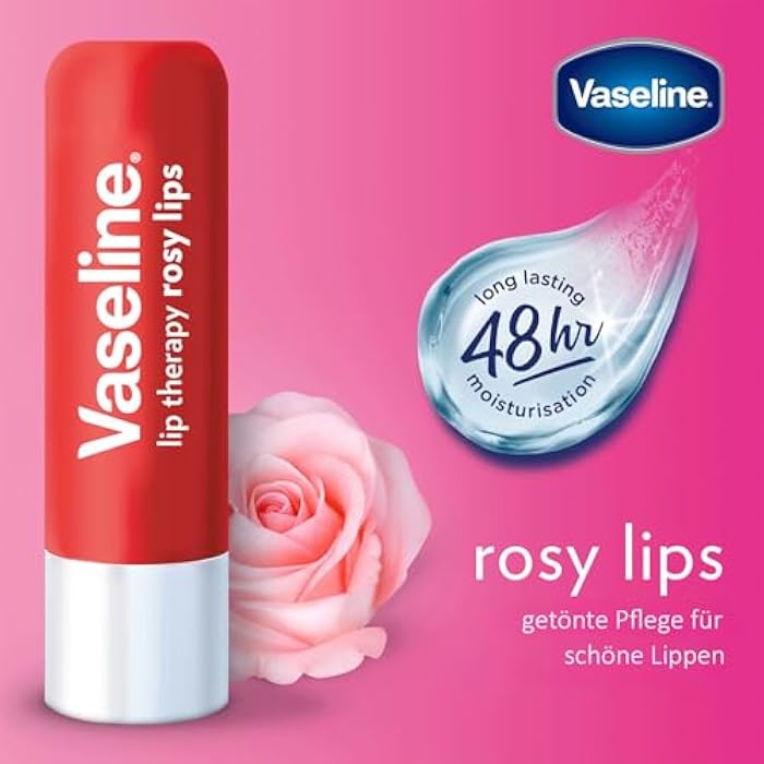 Vaseline Lip Therapy Rosy Lips, 4.8 gm - Image 3